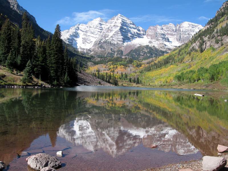 The Maroon Bells Near Aspen Colorado From The Ultimate Taxi Sept 18th 2006