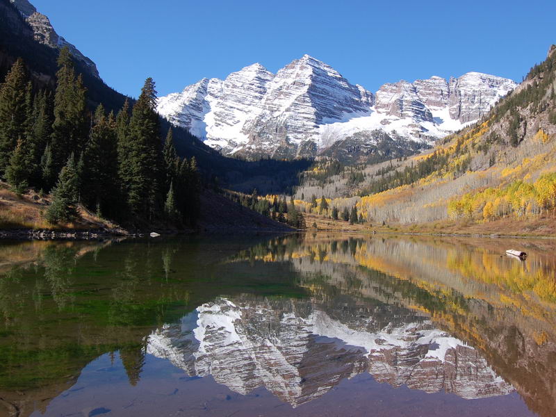 The Maroon Bells Reflected In Mountain Lake - September 24th 2008 ...