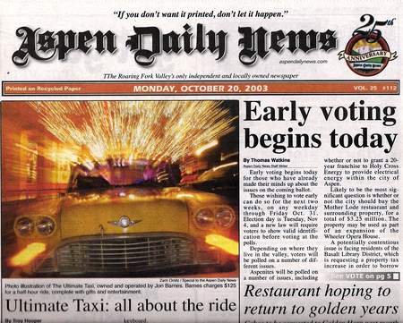 Aspen Daily News 2003