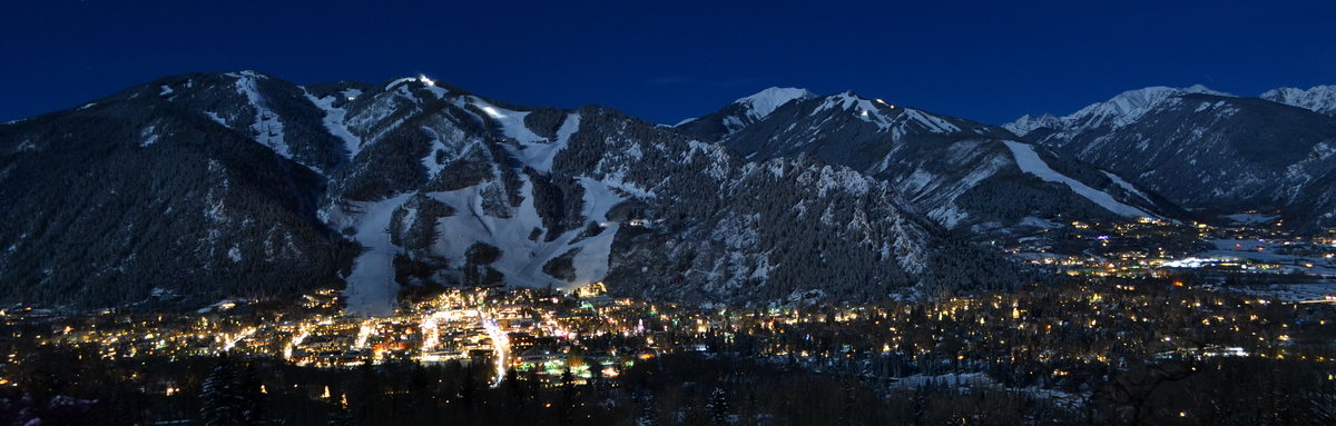 Aspen Valley At Night - January 8th 2012